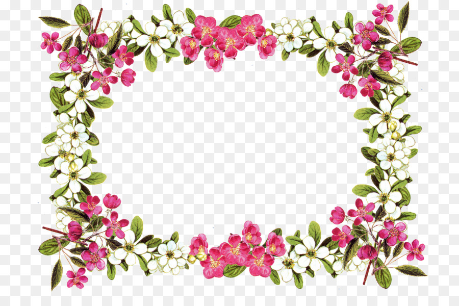900x600 Download Flower Clip Art Flowers And Vines Border Vector Material