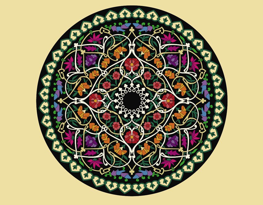 850x664 Flower Circle Vector Art Amp Graphics
