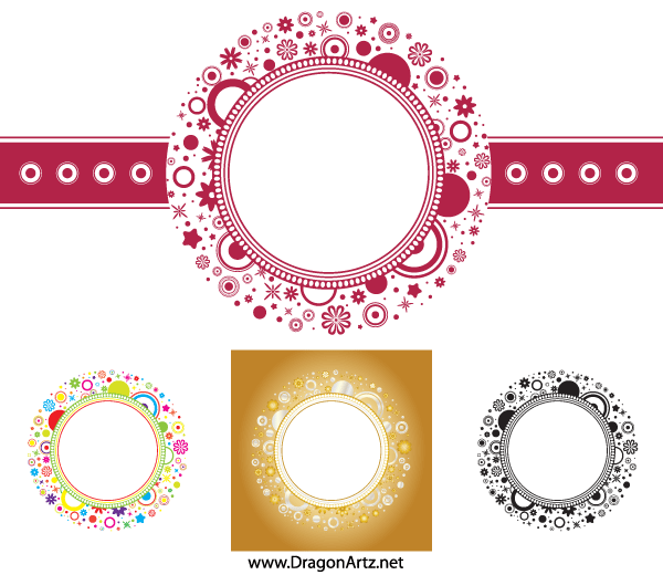 600x520 Free Flower Circle Frame Vector Free Psd Files, Vectors Amp Graphics