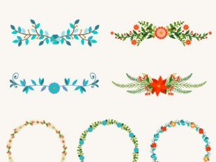 310x233 Flower Crown Frame Free Vector Free Vectors Ui Download