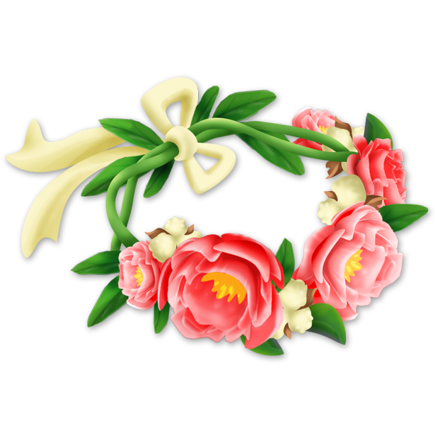 615x615 Photoshop Vector Black And White Library Flower Crown