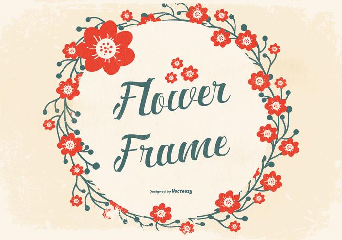 700x490 Flower Frame Free Vector Art