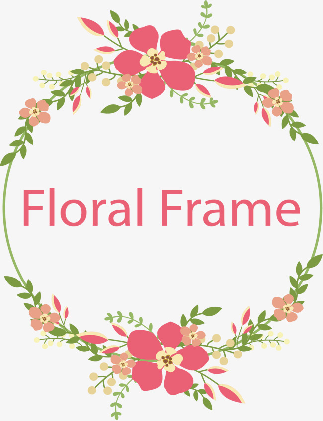 650x848 Flower Frame Vector, Wreath, Hand Painted, Flowers Png And Vector
