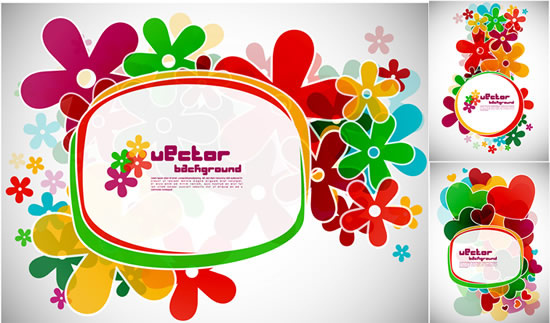 550x323 Flower Frame Vector Free Vector Download (15,304 Free Vector) For