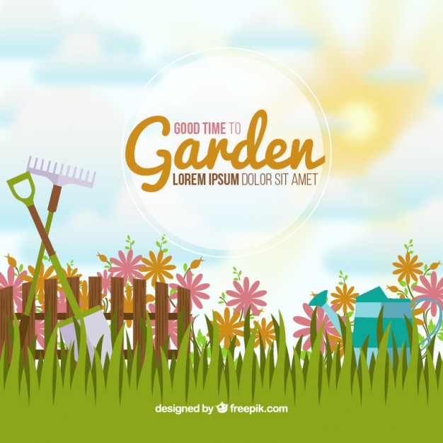 626x626 Idyllic Garden Background Vector Free Download
