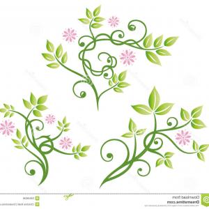 300x300 Flower Watercolor Flower Border Vintage Vector, Vector Corner