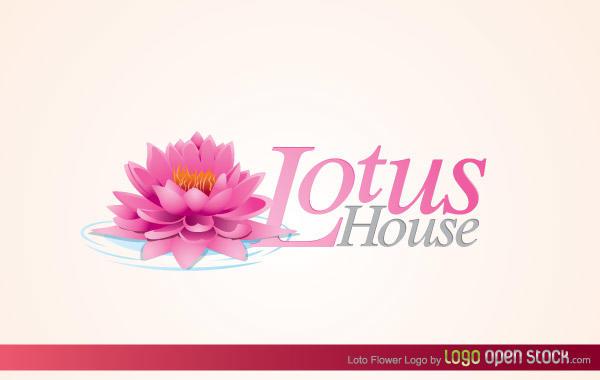 600x380 Lotus Flower Logo Vector Free 123freevectors