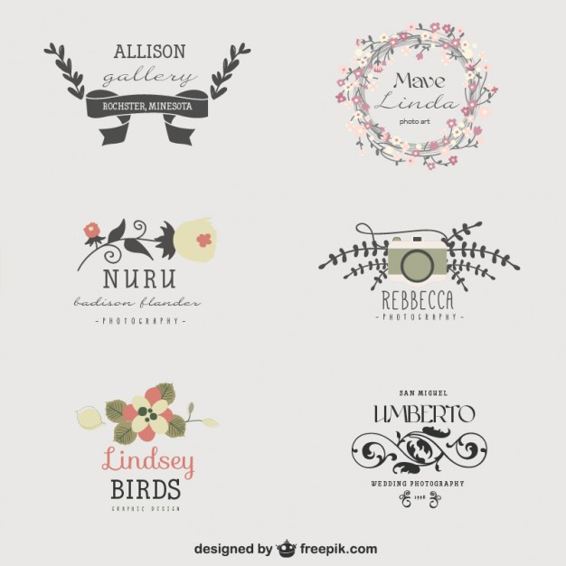 626x626 Visual Artist Floral Logo Templates Vector Free Download
