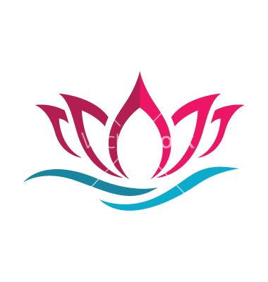 380x400 Beauty Lotus Flowers Design Logo Template Vector Lotus Flowers