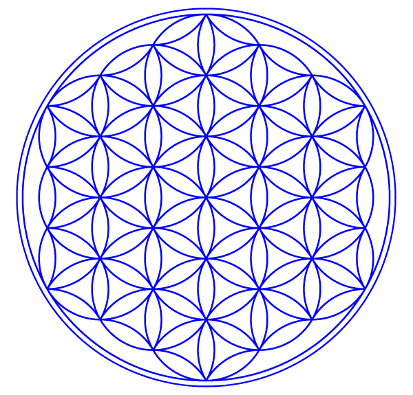600x575 Flower Of Life Vector Image 123freevectors