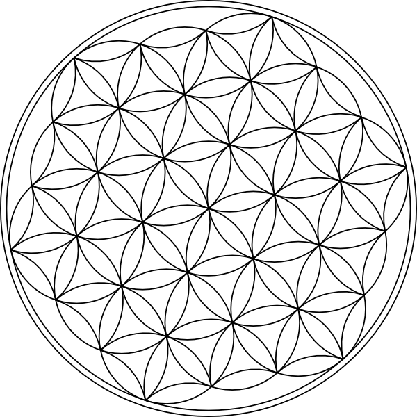 600x600 Carlotheman Flower Of Life Symbol Clip Art Free Vector 4vector