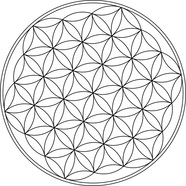 600x600 Carlotheman Flower Of Life Symbol Clip Art Free Vector In Open
