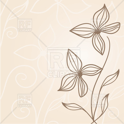400x400 Hand Drawn Flowers Outline Vector Image Vector Artwork Of