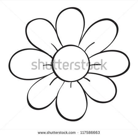 450x443 Outline Images Of Flowers