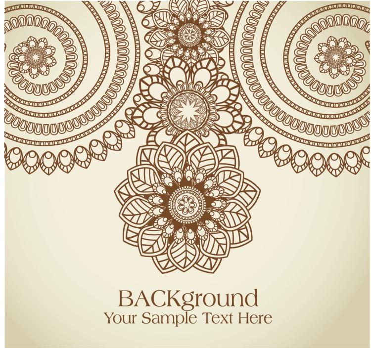 750x706 Handpainted Flower Pattern 01 Vector Free Vector 4vector