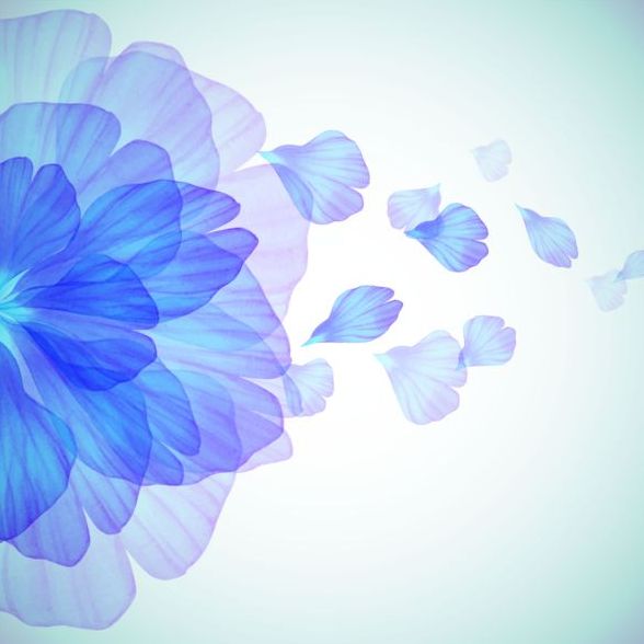588x588 Blue Flower With Petal Vector Free Download
