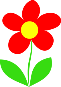 213x300 Red Flower Stem Clip Art