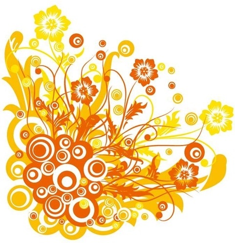 481x496 Free Vector Graphic Flowers And Swirls Free Vector In Encapsulated