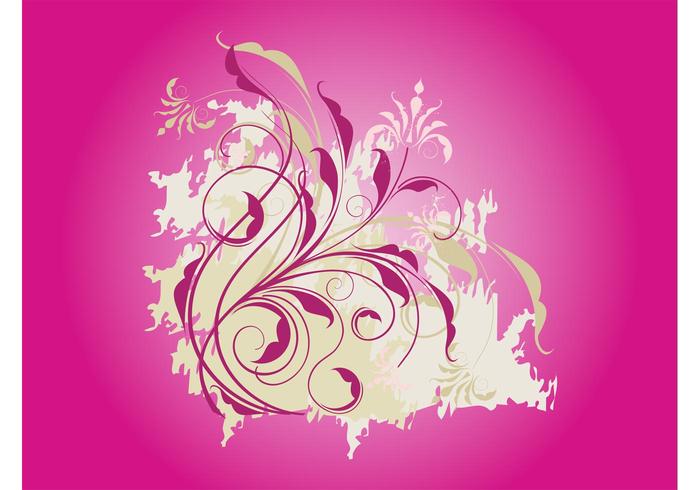 700x490 Grunge Flower Swirls