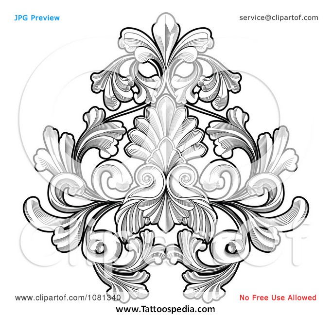 683x650 Flower Tattoo Vector Free 1