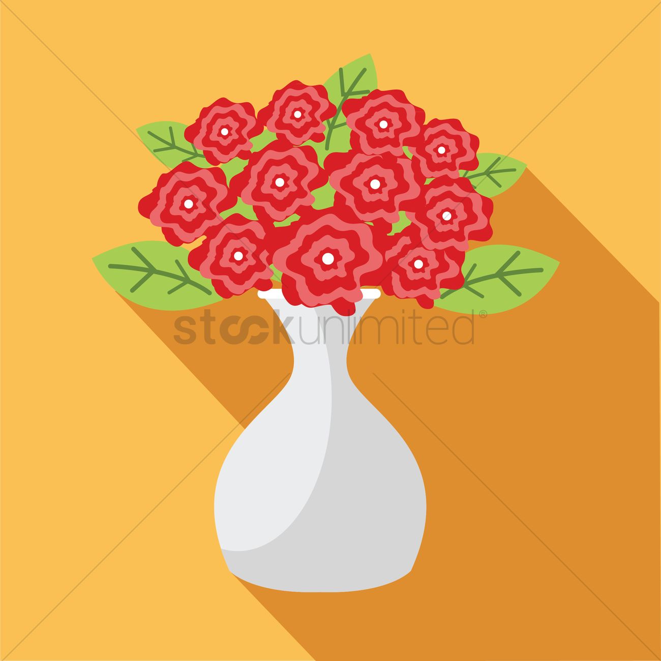 1300x1300 Flower Vase Vector Image