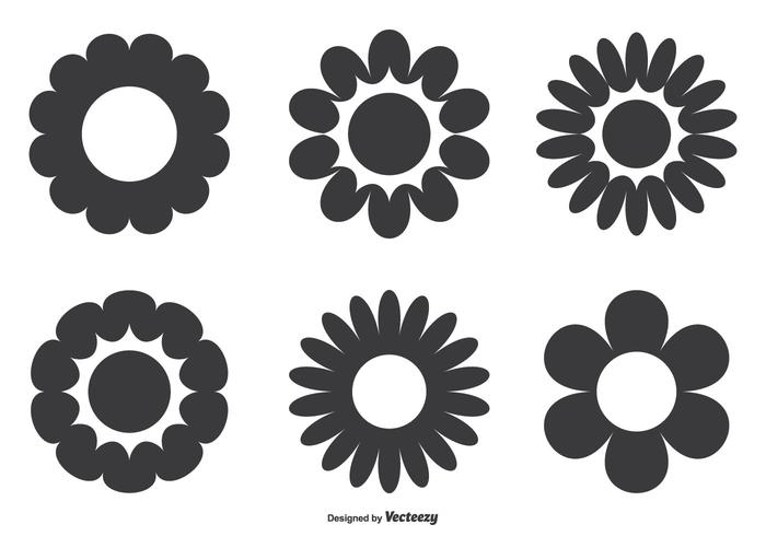 700x490 Simple Flower Shape Set