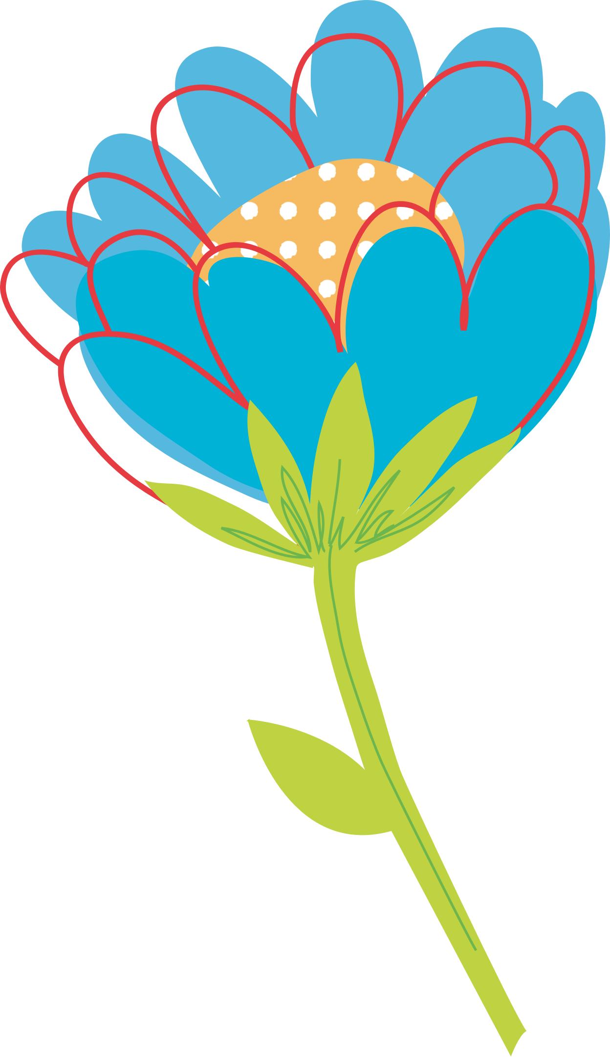 1248x2161 Blue Flower Vector Icons Png