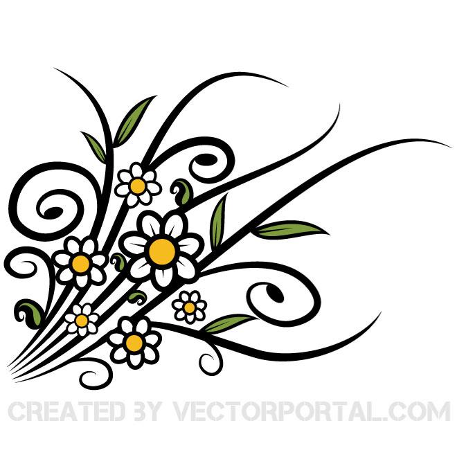 660x660 Spring Flower Vector Graphics
