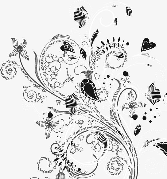 Flower Vector Black And White at GetDrawings | Free download