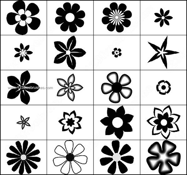 598x560 Flowers Free Photoshop Brushes Photoshop Free Brushes