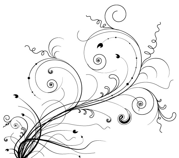 600x530 Freebie Release 5 Floral Ornaments Vector Brushes