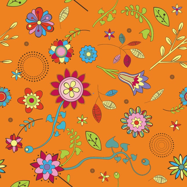 646x646 Retro Flower Vector Brush Vector Free Download