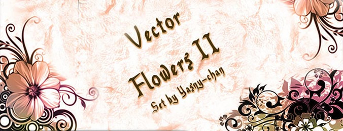 676x259 Vector Flowers For Photoshop