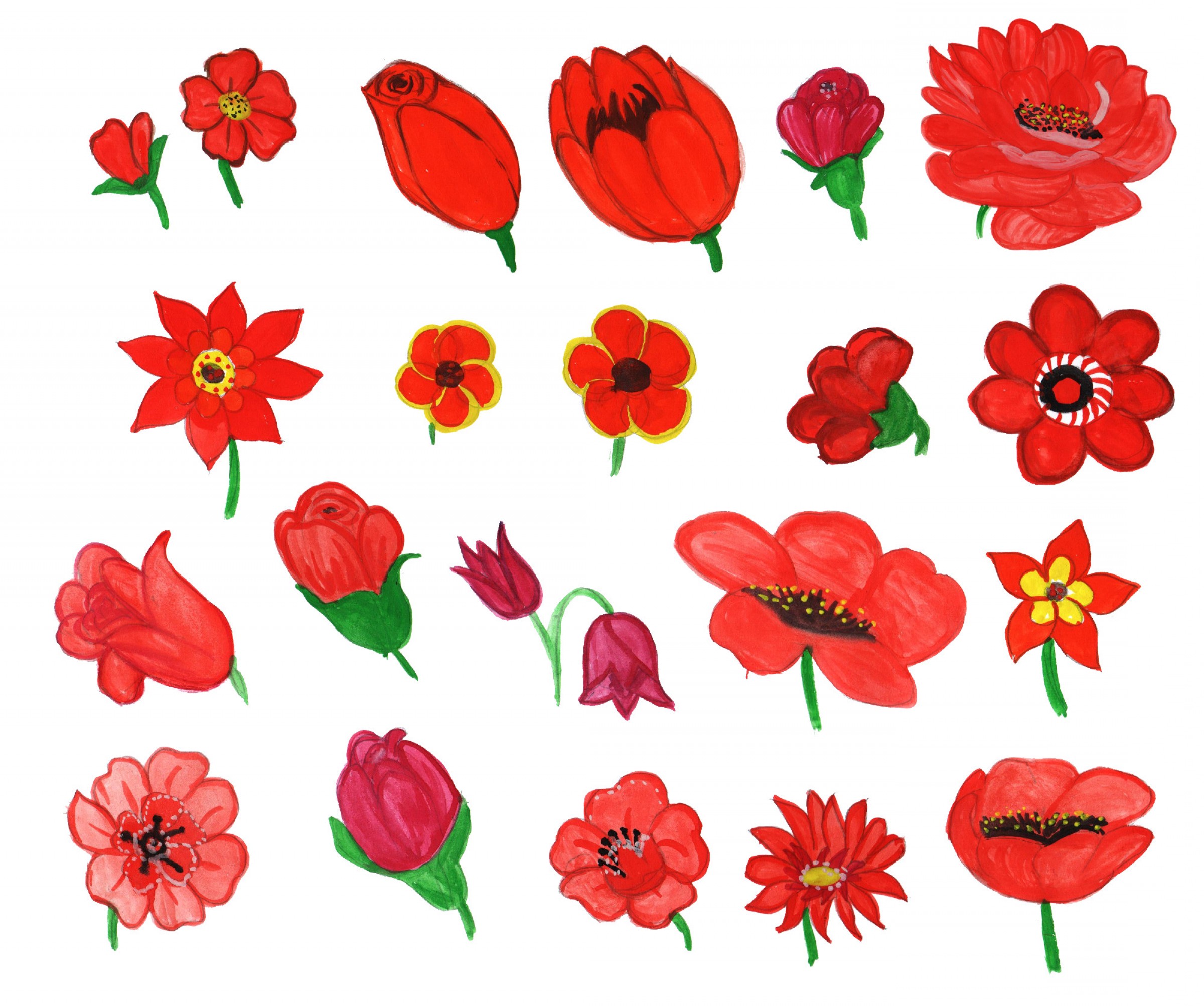 2400x2005 Watercolor Flowers Vector Free Lazttweet