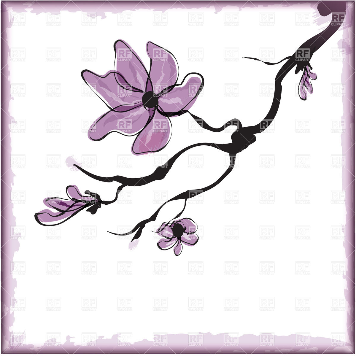 1200x1200 Cherry Blossom ,sakura Flower Vector Image Vector Artwork Of