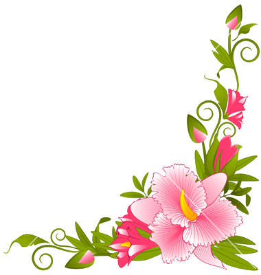 380x400 Flower Vector Png Flower Border Vector Pictures