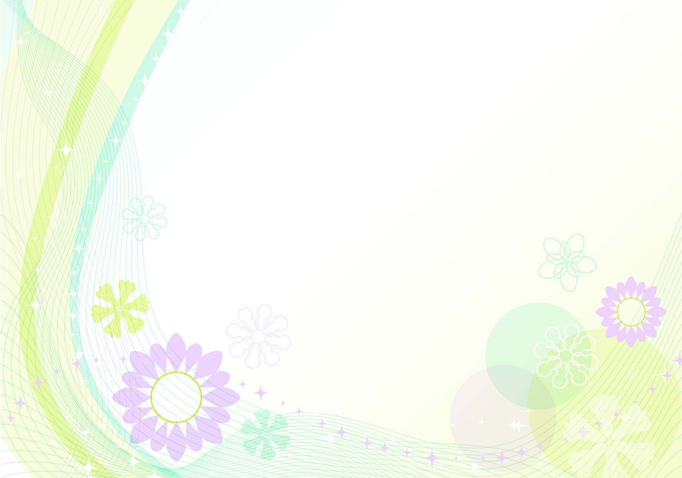 1400x980 Flower Power Background Vector