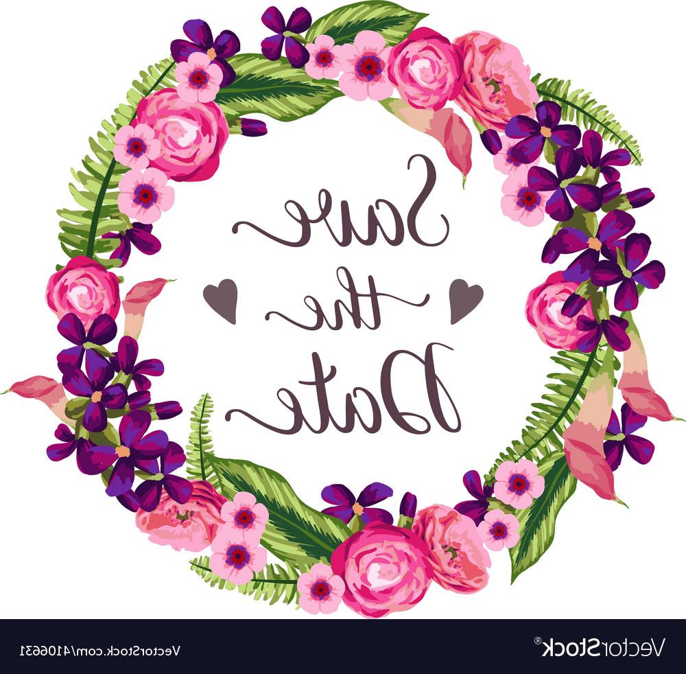 1000x982 Top Hand Drawn Vintage Flower Wreath Vector Library