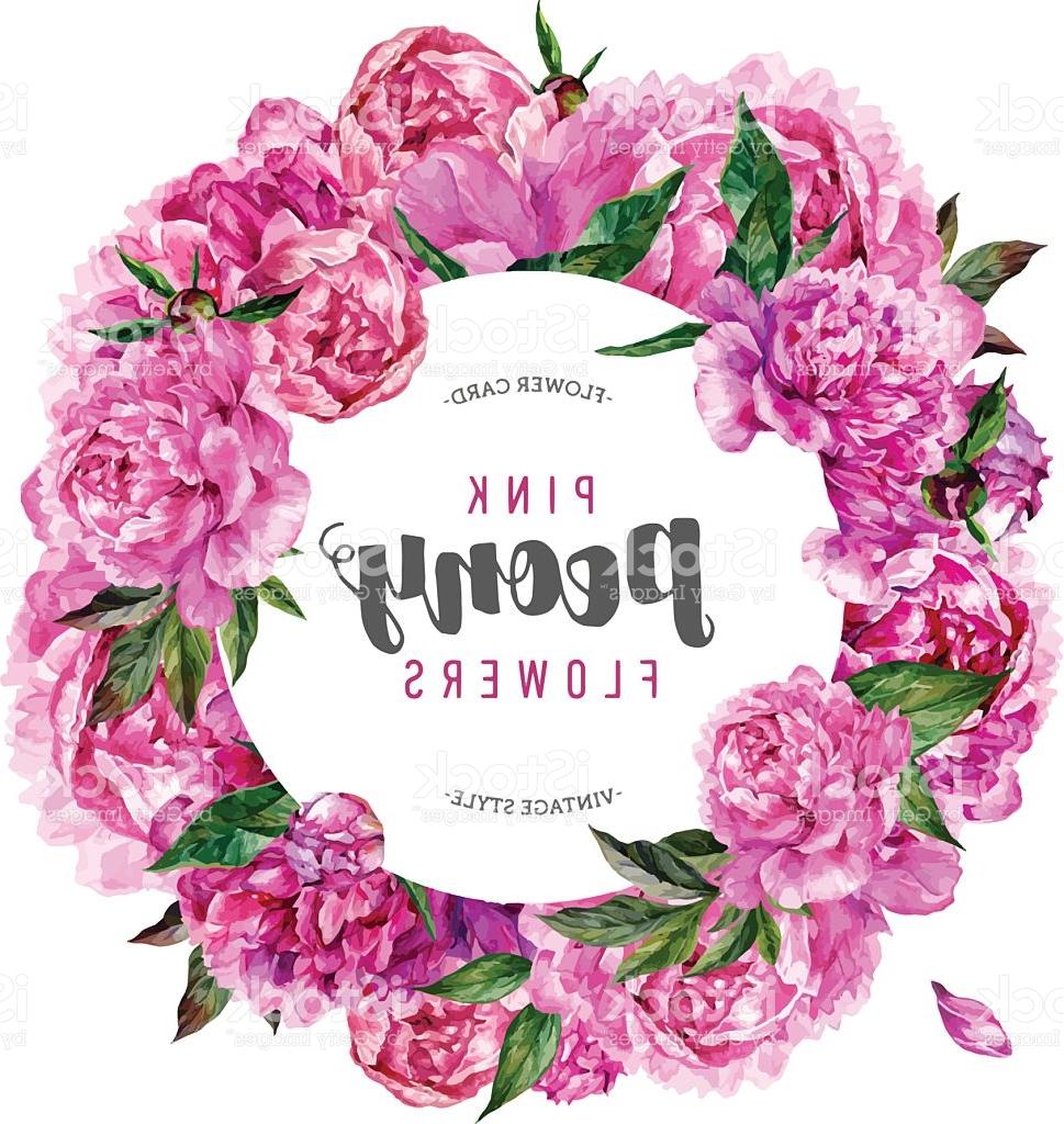 969x1024 Unique Watercolor Pink Peonies And Leaves Round Position Floral