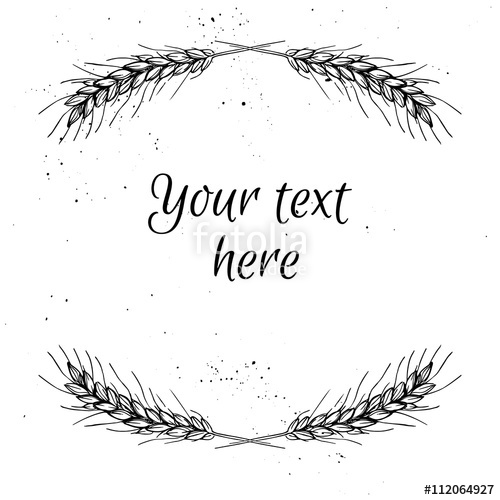 500x500 Wild, Rustic, Floral, Wreath, Vector, Border, Flower, Laurel, Fe