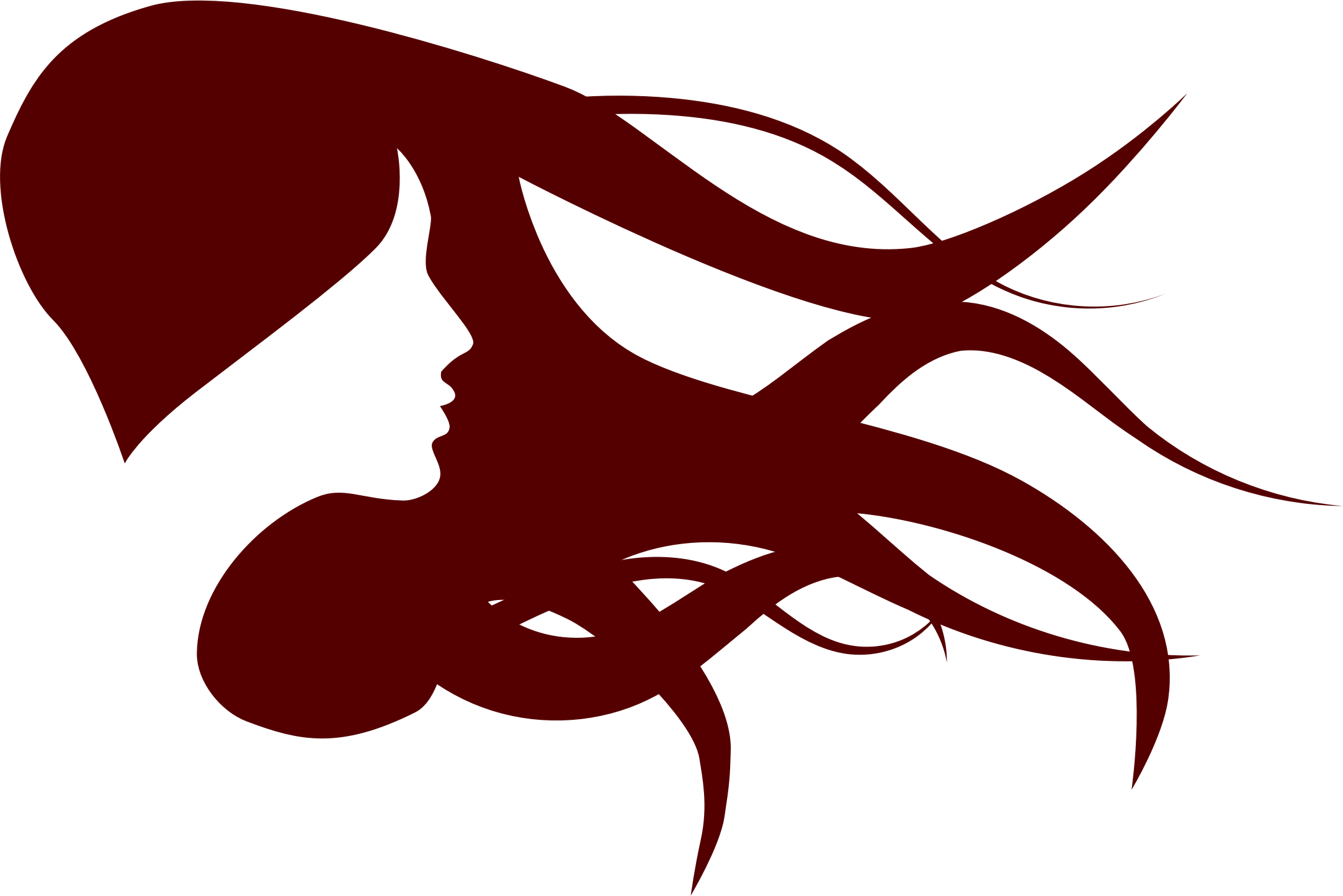 2165x1444 Collection Of Free Hair Vector Silhouette. Download On Ubisafe