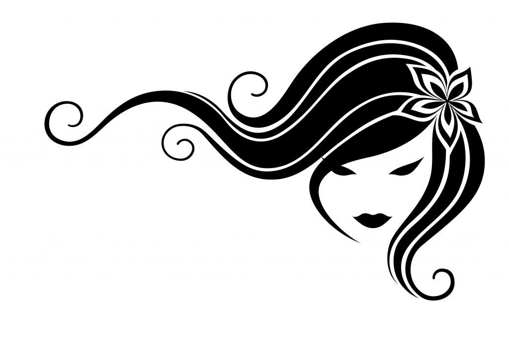 1024x698 Flowing Hair Silhouette Clipart Panda