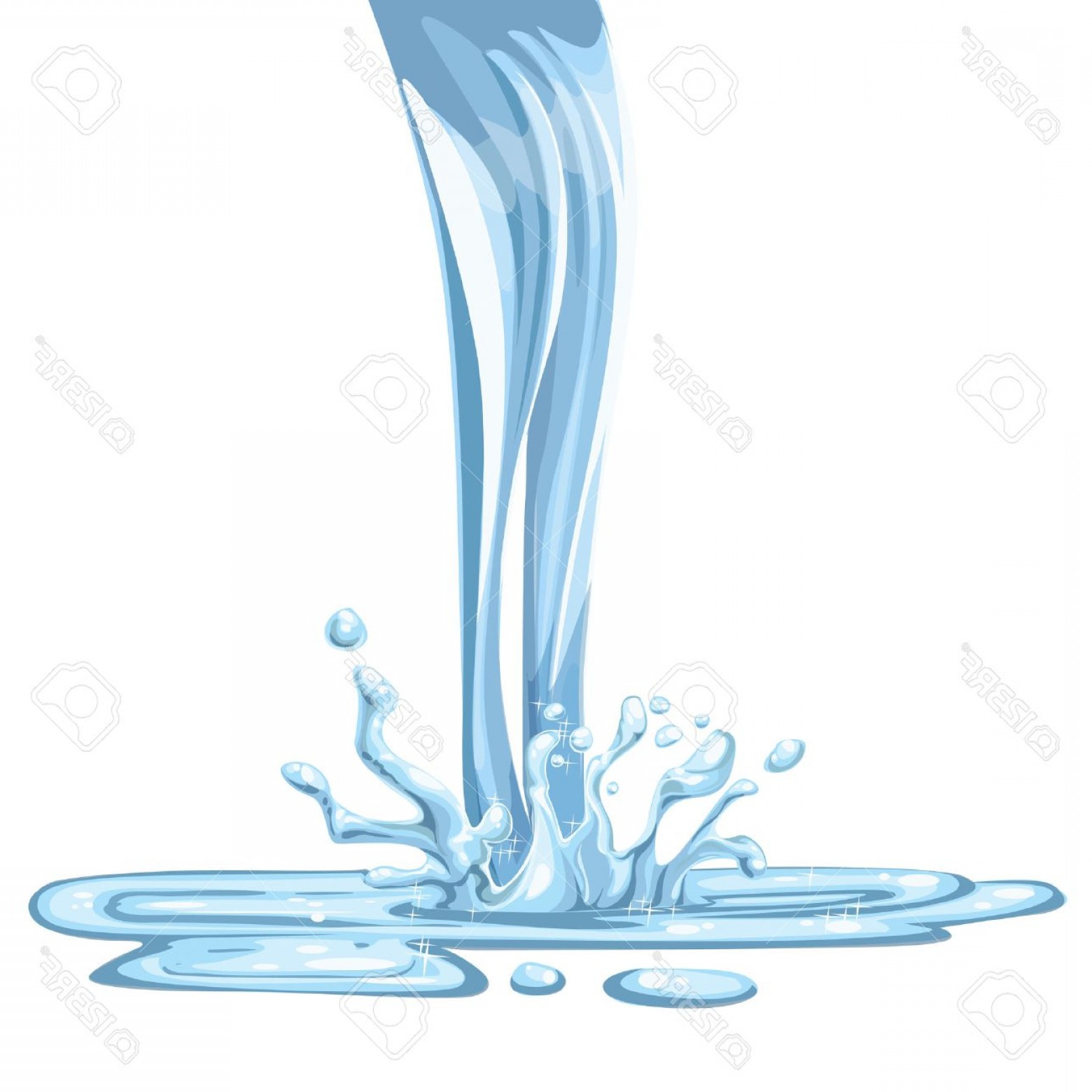 1560x1560 Flowing Water Clipart Vector Of Water Clipart Geekchicpro