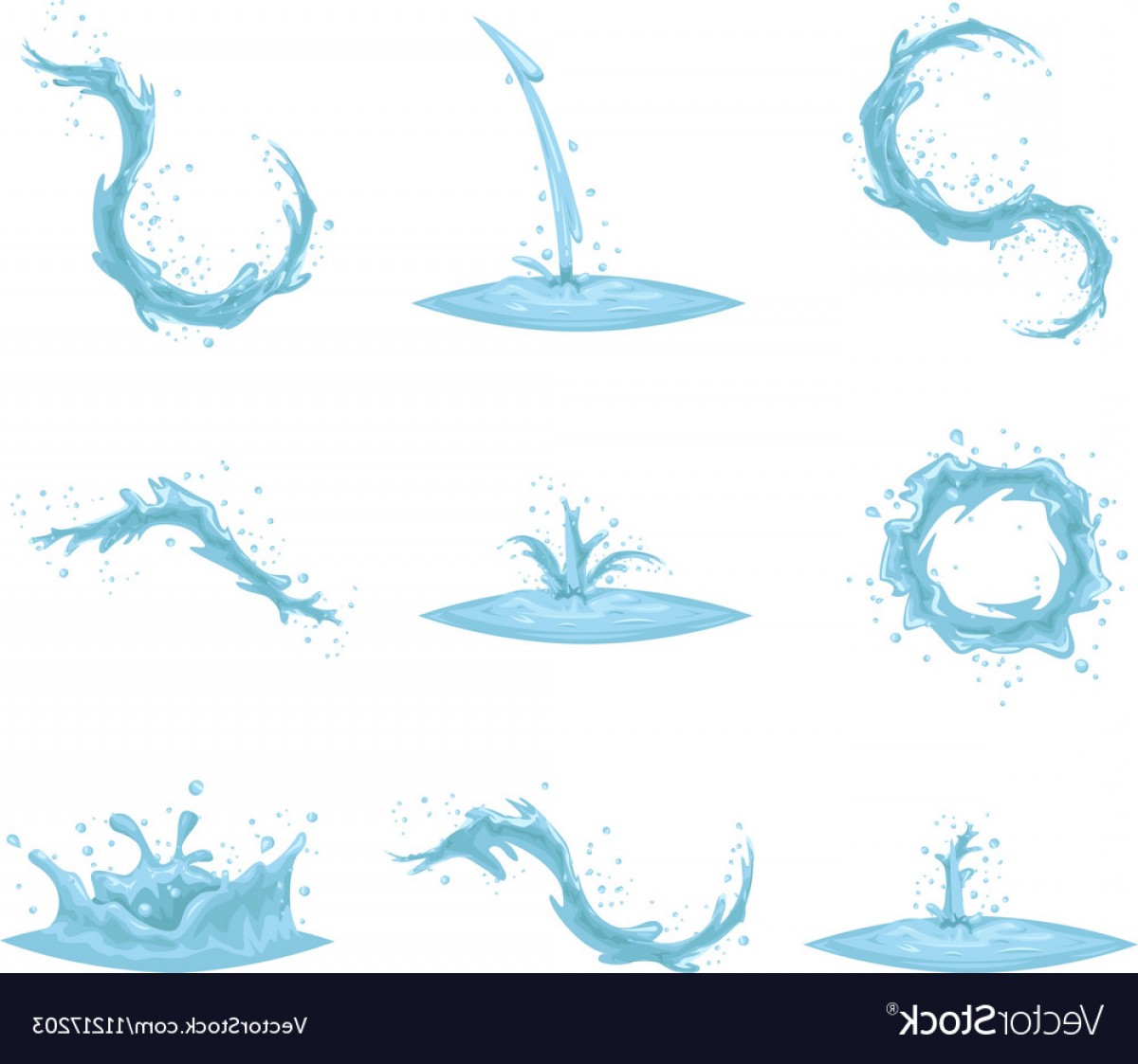 1200x1123 Flowing Water Splash Drop Wave Whirlpool Vortex Vector Lazttweet