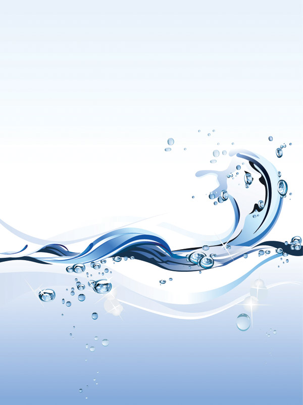 600x803 Flowing Water Theme Vector Free Vector 4vector