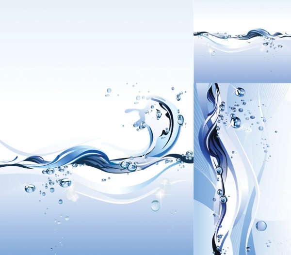 600x526 Flowing Water Theme Vector Free Vector In Encapsulated Postscript