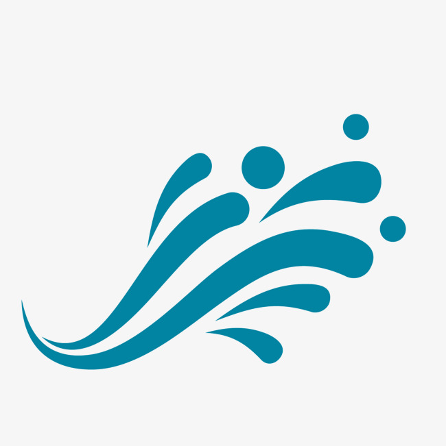 650x651 The Vector Flows Into The Blue Water, Vector, Splashing, Blue Png