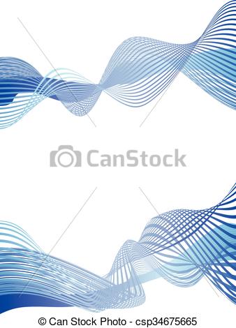 338x470 Abstract Flowing Water Wave Vector Background Design Element.
