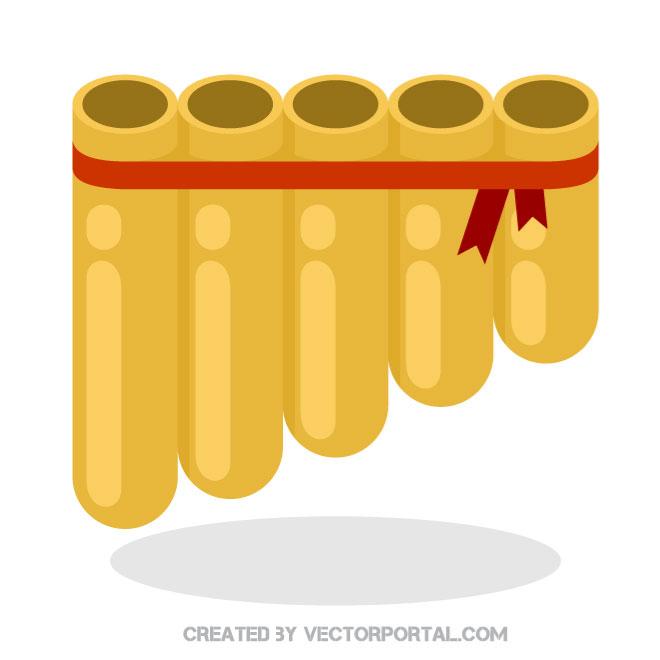 660x660 Pan Flute Vector Art