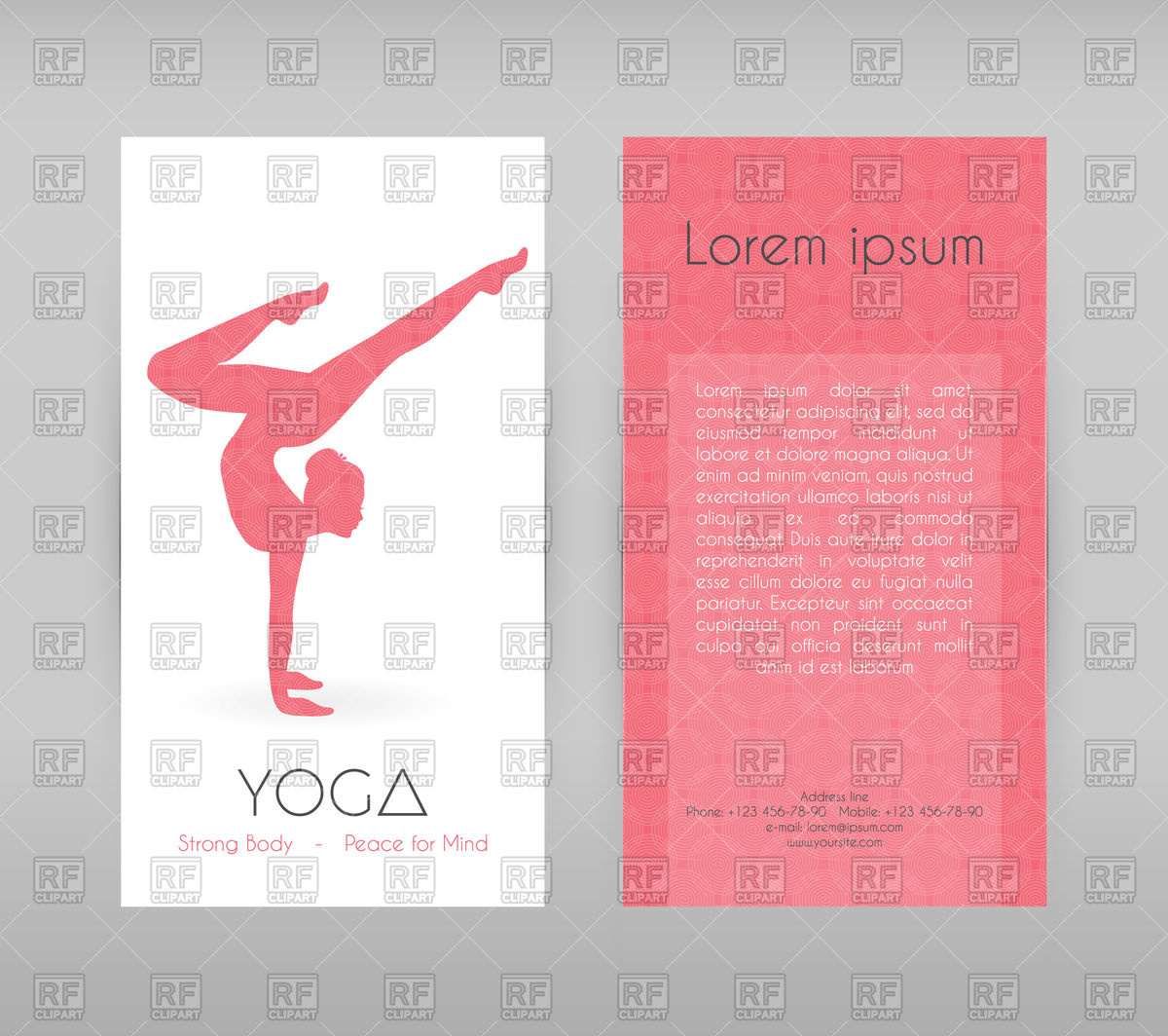 1200x1064 Yoga Studio Flyer Template Vector Image Vector Artwork Of
